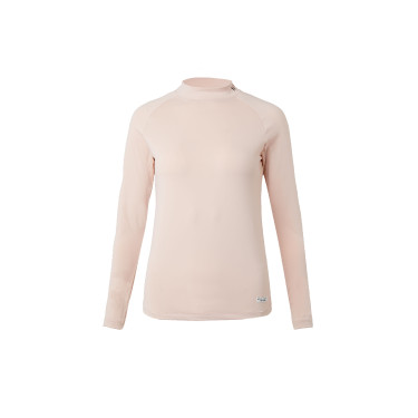 Top da allenamento Horze Gabriela da donna con protezione UV Rosa pesca Beige