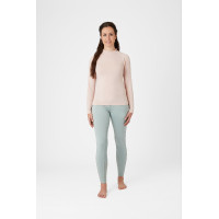 Top da allenamento Horze Gabriela da donna con protezione UV Rosa pesca Beige