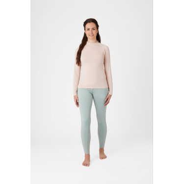 Top da allenamento Horze Gabriela da donna con protezione UV Rosa pesca Beige