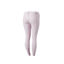 Pantaloni da equitazione da donna Horze Kaitlin con fondello integrale e decorazione floreale