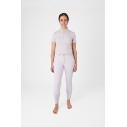 Pantaloni da equitazione da donna Horze Kaitlin con fondello integrale e decorazione floreale Caduta d'orchidea Bianco Pantaloni da equitazione da donna Horze Kaitlin con fondello integrale e decorazione floreale Caduta d'orchidea Bianco