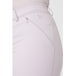 Pantaloni da equitazione da donna Horze Kaitlin con fondello integrale e decorazione floreale Caduta d'orchidea Bianco Pantaloni da equitazione da donna Horze Kaitlin con fondello integrale e decorazione floreale Caduta d'orchidea Bianco