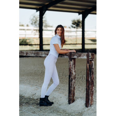 Pantaloni da equitazione da donna Horze Kaitlin con fondello integrale e decorazione floreale Pantaloni da equitazione da donna Horze Kaitlin con fondello integrale e decorazione floreale
