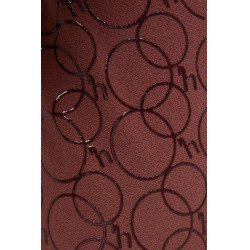 Pantalon d'équitation fond intégral en silicone Horze Leighton Ado poche téléphone Bordeaux