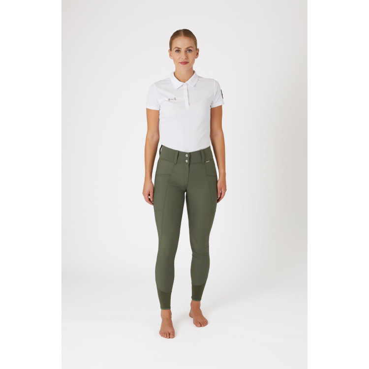 Pantaloni da equitazione Horze Indira a vita alta con fondello integrale da donna Pantaloni da equitazione Horze Indira a vita alta con fondello integrale da donna
