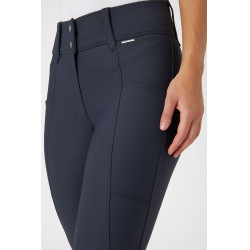 Pantaloni da equitazione Horze Indira a vita alta con fondello integrale da donna Blu inchiostro