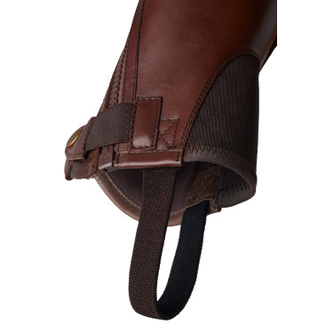 Mini-chaps Horze Wicklow con perforazioni floreali Mini-chaps Horze Wicklow con perforazioni floreali