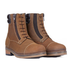 Stivali Jodhpur Horze Blake in pelle per bambini Marrone scuro Stivali Jodhpur Horze Blake in pelle per bambini Marrone scuro