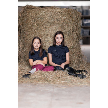 Pantaloni per bambini Horze Felicia Rosa secca Pantaloni per bambini Horze Felicia Rosa secca