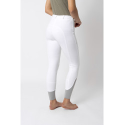 Pantalon d'équitation Horze Felicia fond intégral grip Blanc