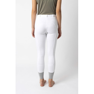 Pantalon d'équitation Horze Felicia fond intégral grip Blanc