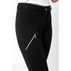 Pantaloni da equitazione Horze Felicia con grip a fondo intero Nero