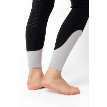Pantaloni da equitazione Horze Felicia con grip a fondo intero Nero