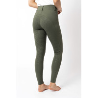 Leggings da equitazione con grip integrale Horze Dea, donna Marrone morel