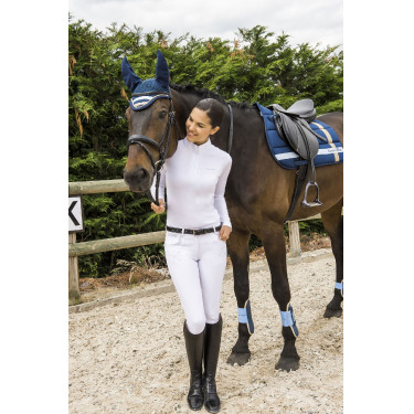 Polo Equithème Mesh maniche lunghe taglio aderente Polo Equithème Mesh maniche lunghe taglio aderente