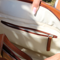 Borsa Pénélope Romane Cognac Marrone