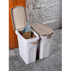 Contenitore per alimenti Petfood Kerbl Bianco / marrone Contenitore per alimenti Petfood Kerbl Bianco / marrone