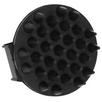 Étrille avec picots en caoutchouc Kerbl Noir