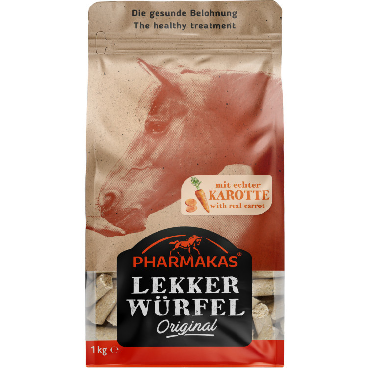 Leccornie per cavalli alla carota Pharmakas