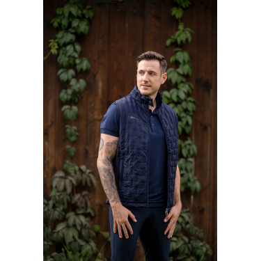 Gilet bicolore da uomo Covalliero Marina Blu marino