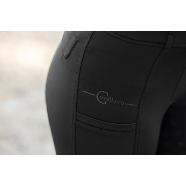 Leggings da equitazione donna HighWaist Covalliero Nero