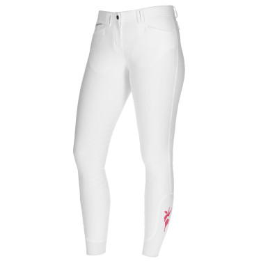 Pantaloni Janne x PinkRibbon full grip da donna Covalliero Bianco