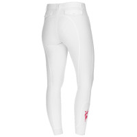 Pantaloni Janne x PinkRibbon full grip da donna Covalliero Bianco