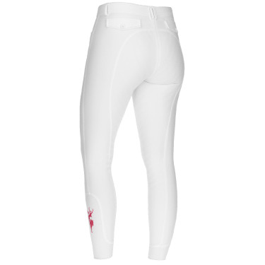 Pantaloni Janne x PinkRibbon full grip da donna Covalliero Bianco