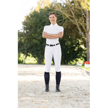 Pantaloni Janne x PinkRibbon full grip da donna Covalliero Bianco