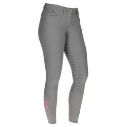 Pantaloni Janne x PinkRibbon full grip da donna Covalliero Grafite Grigio