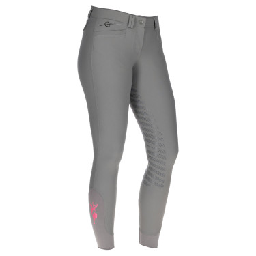 Pantaloni Janne x PinkRibbon full grip da donna Covalliero Grafite Grigio