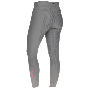 Pantaloni Janne x PinkRibbon full grip da donna Covalliero Grafite Grigio
