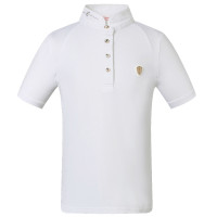 Polo de compétition enfant Goldana Covalliero Blanc