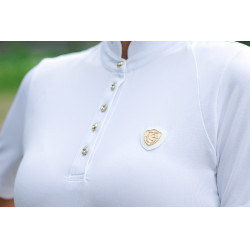 Polo da concorso donna Goldana Covalliero Bianco