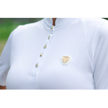 Polo da concorso donna Goldana Covalliero Bianco