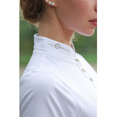 Polo da concorso donna Goldana Covalliero Bianco