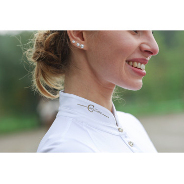 Polo da concorso donna Goldana Covalliero Bianco