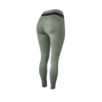 Leggings da equitazione B Vertigo Caitlin a vita alta con grip integrale da donna Verde scarabeo