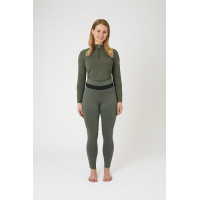 Leggings da equitazione B Vertigo Caitlin a vita alta con grip integrale da donna Verde scarabeo