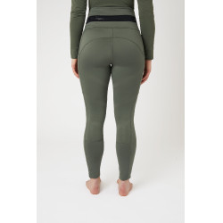 Leggings da equitazione B Vertigo Caitlin a vita alta con grip integrale da donna Verde scarabeo