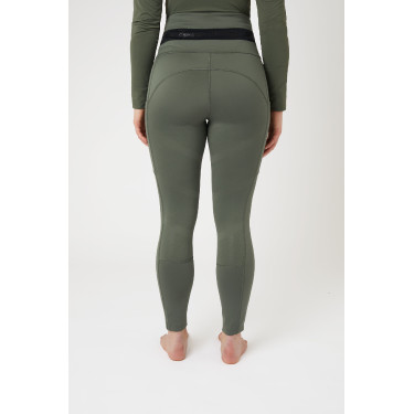 Leggings da equitazione B Vertigo Caitlin a vita alta con grip integrale da donna Verde scarabeo