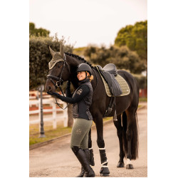 Leggings da equitazione B Vertigo Caitlin a vita alta con grip integrale da donna Verde scarabeo