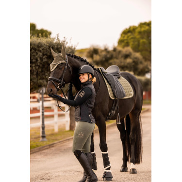 Leggings da equitazione B Vertigo Caitlin a vita alta con grip integrale da donna Verde scarabeo
