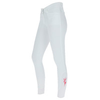 Pantalon Janne x PinkRibbon grip genoux femme Covalliero Blanc