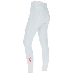 Pantaloni Janne x PinkRibbon grip ginocchia donna Covalliero Bianco