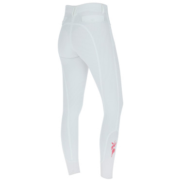 Pantaloni Janne x PinkRibbon grip ginocchia donna Covalliero Bianco