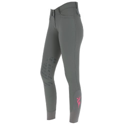 Pantaloni Janne x PinkRibbon grip ginocchia donna Covalliero Grafite Grigio