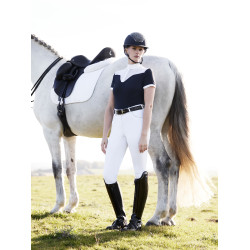 Polo da concorso Emily LeMieux maniche corte Marina modello antico Blu marino