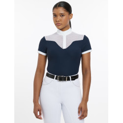 Polo da concorso Emily LeMieux maniche corte Marina modello antico Blu marino