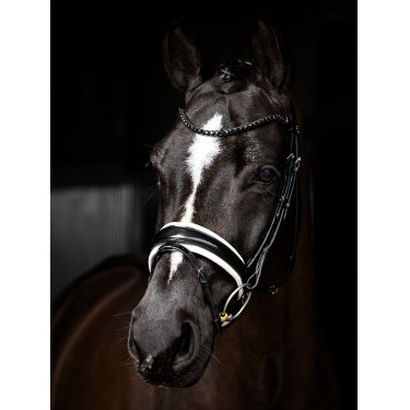 Briglia LeMieux Kudos Patent dressage Nero / bianco